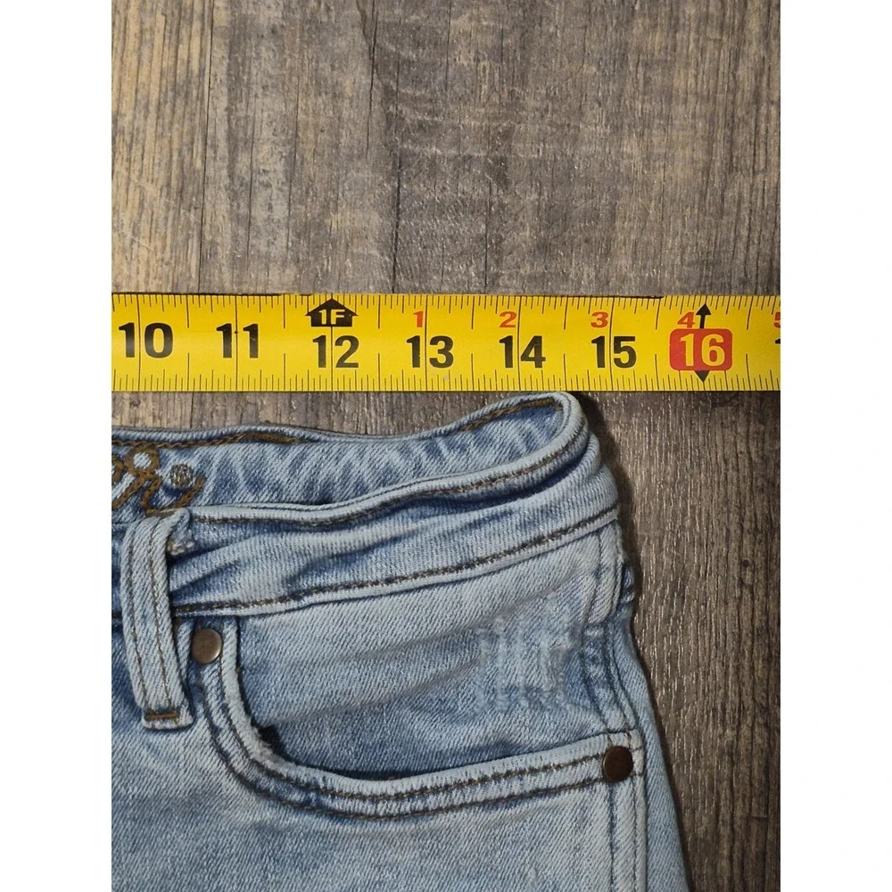 Wrangler Retro High Rise Slim Boot Jeans Mens 29x34 Light Wash Stretch Denim